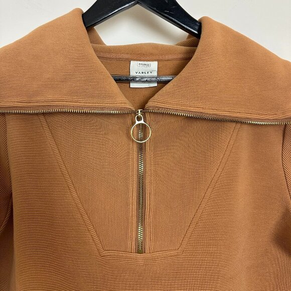 VARLEY Vine Ottoman Half Zip Pullover in Rye Size Small - Picture 6 of 13